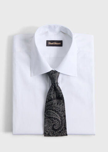 Paul Stuart Woven Silk Allover Paisley Tie