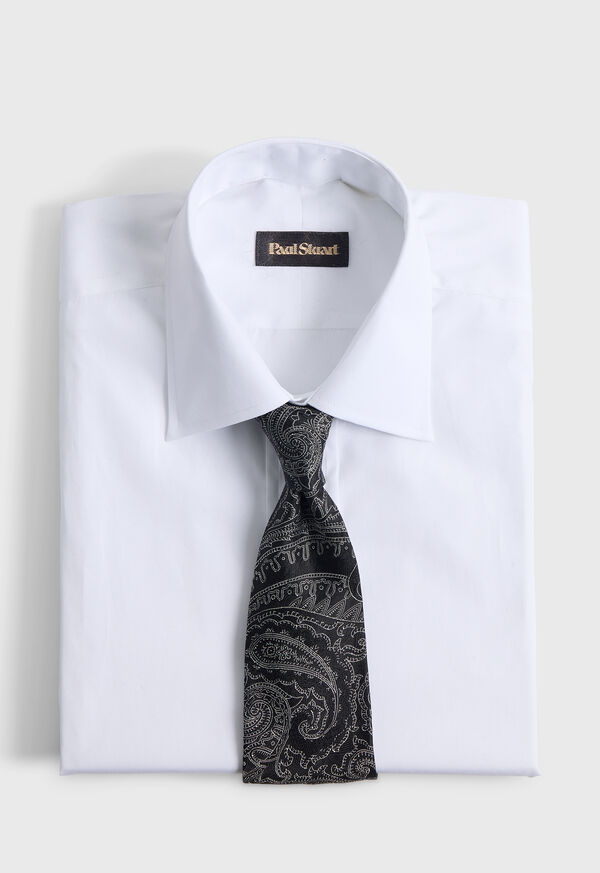 Paul Stuart Woven Silk Allover Paisley Tie, image 2