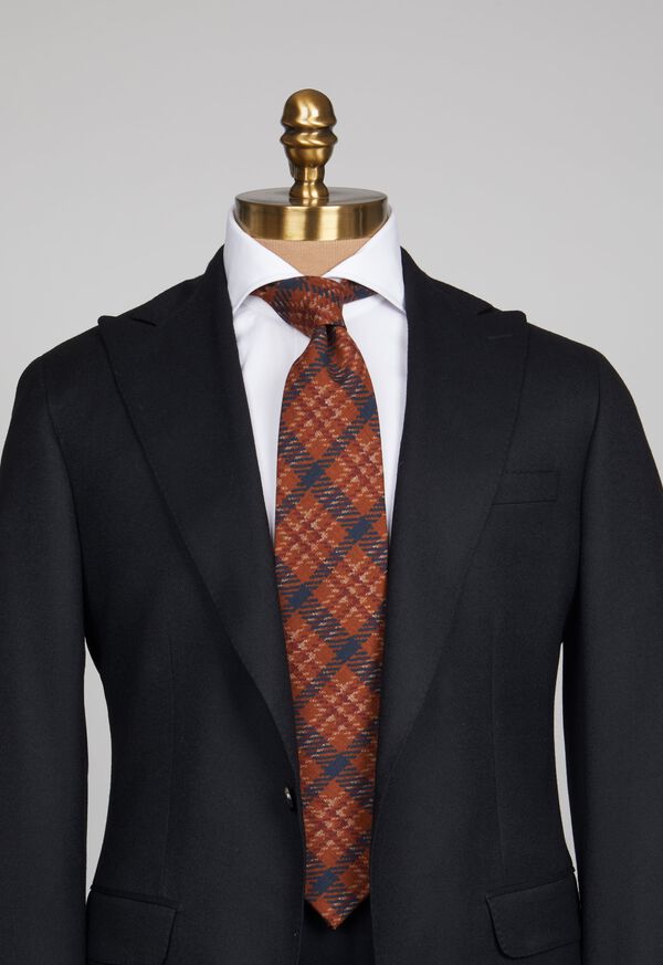 Paul Stuart Wool Plaid Tie, image 2