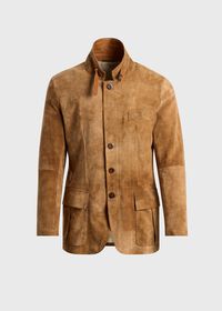 Paul Stuart Raw Edge Distressed Suede Jacket, thumbnail 3