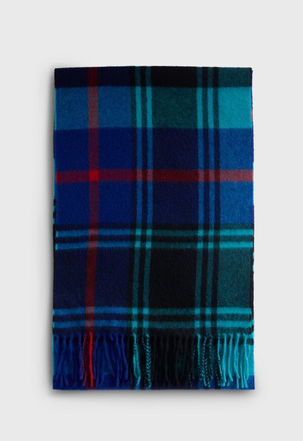 Paul Stuart Woven Cashmere Plaid Scarf, image 2