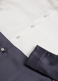 Paul Stuart Colorblock Collarless Blouse, thumbnail 2