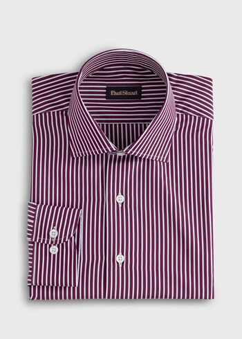 Paul Stuart Silky Cotton Stripe Sport Shirt