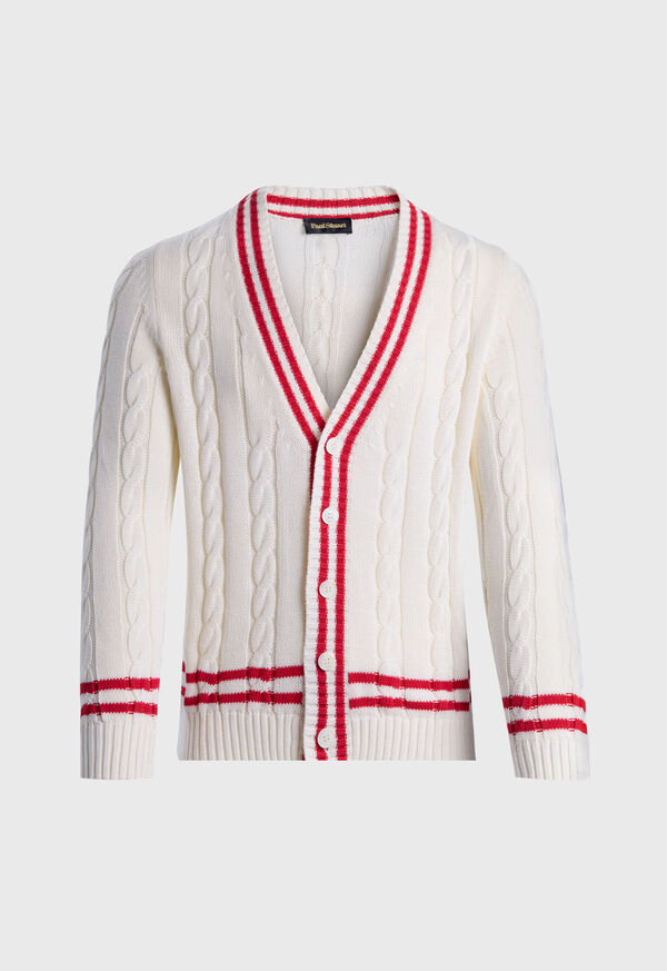 Paul Stuart Cotton Tennis Cardigan, image 1