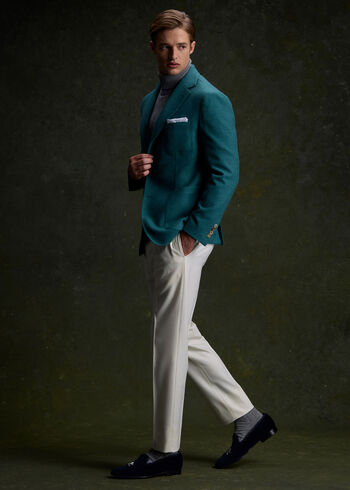 Paul Stuart Wool & Cashmere Patch Pocket  Jacket