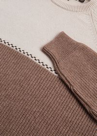 Paul Stuart Cashmere Two Tone Crewneck Sweater, thumbnail 2