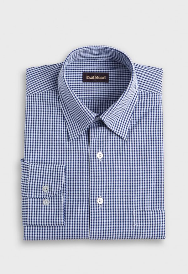 Paul Stuart Gingham Seersucker Sport Shirt, image 1