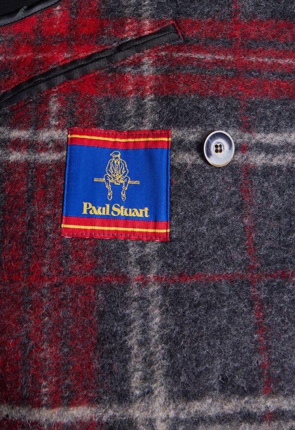 Paul Stuart Plaid Hooded Coat, image 4