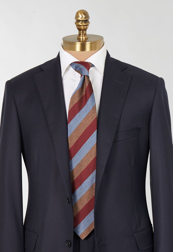 Paul Stuart Woven Silk Mélange Stripe Tie, image 2