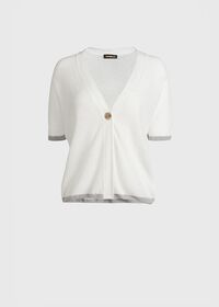 Paul Stuart Short Sleeve 1-Button Cardigan, thumbnail 1