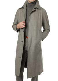Paul Stuart Brown Houndstooth Raglan Overcoat, thumbnail 1