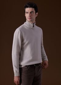 Paul Stuart Wool & Cashmere Mock Neck Zip Sweater, thumbnail 3