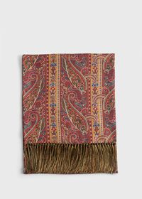 Paul Stuart Silk Paisley Print Scarf, thumbnail 2