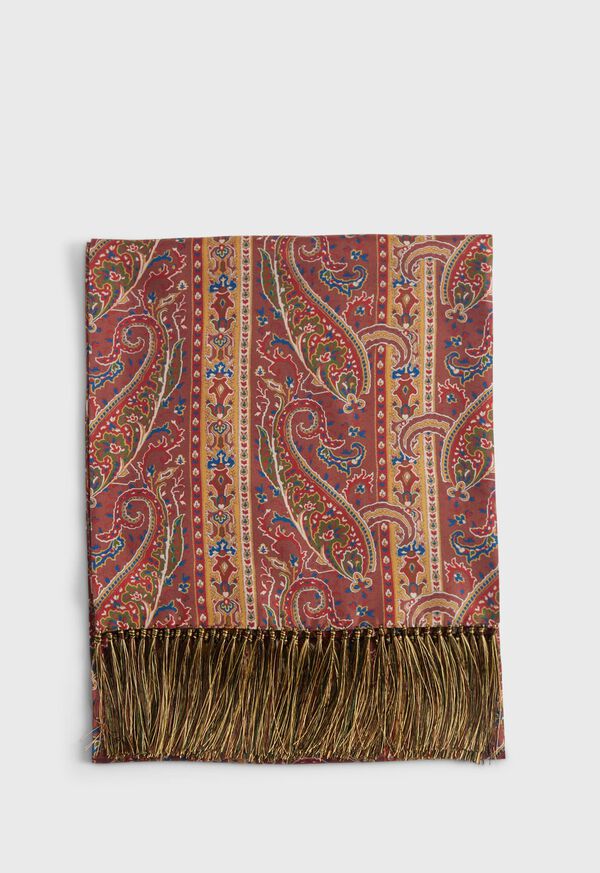 Paul Stuart Silk Paisley Print Scarf, image 2