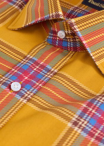 Paul Stuart Plaid Print Sport Shirt