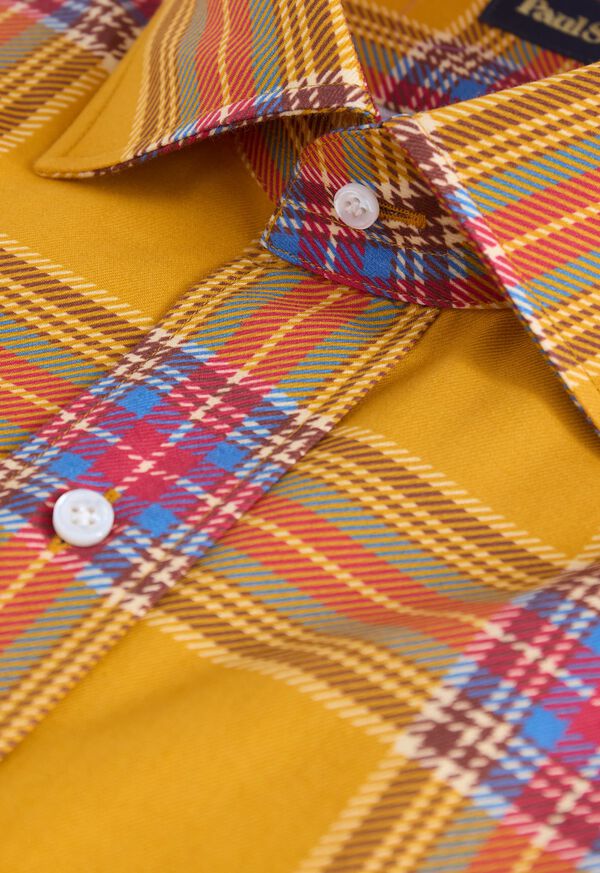 Paul Stuart Plaid Print Sport Shirt, image 2