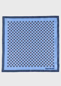 Paul Stuart Printed Silk Medallion Pocket Square, thumbnail 2