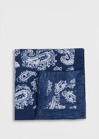Paul Stuart Tossed Paisley Print Pocket Square, thumbnail 1
