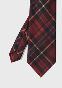 Paul Stuart Silk Tartan Print Tie, thumbnail 1