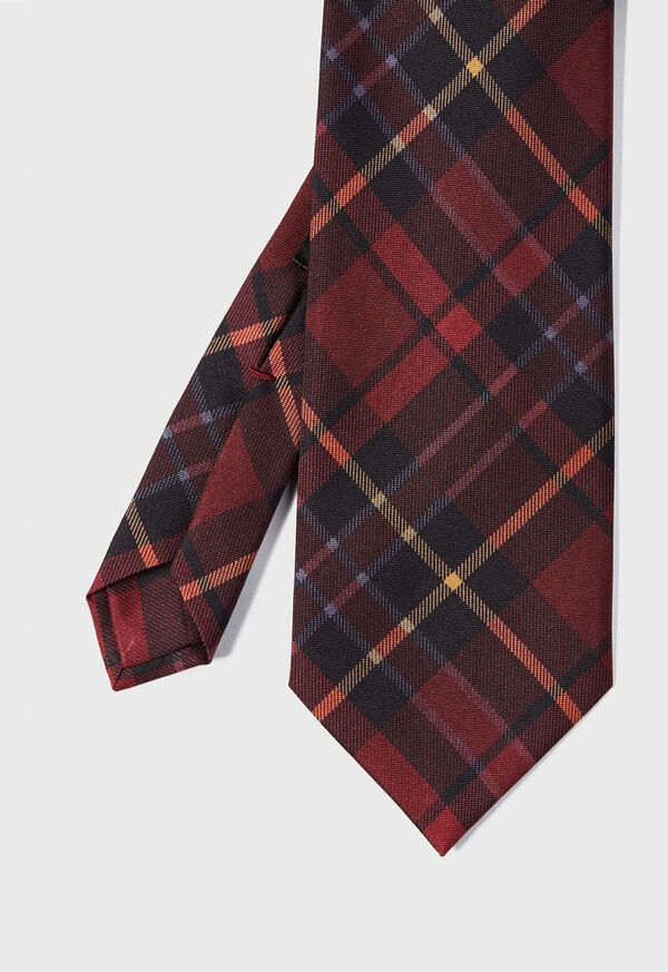 Paul Stuart Silk Tartan Print Tie, image 1