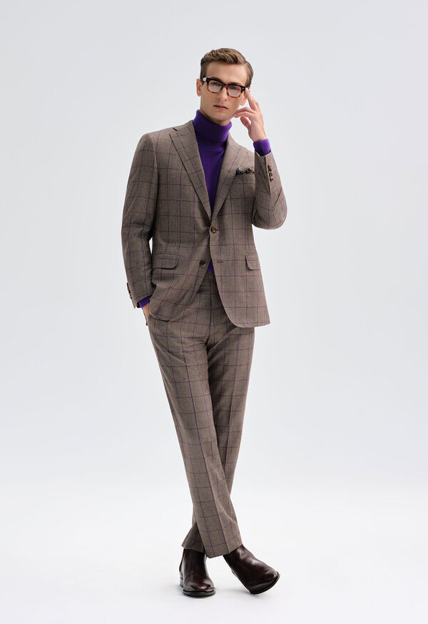 Paul Stuart Super 130s Wool Deco Plaid Suit, image 2