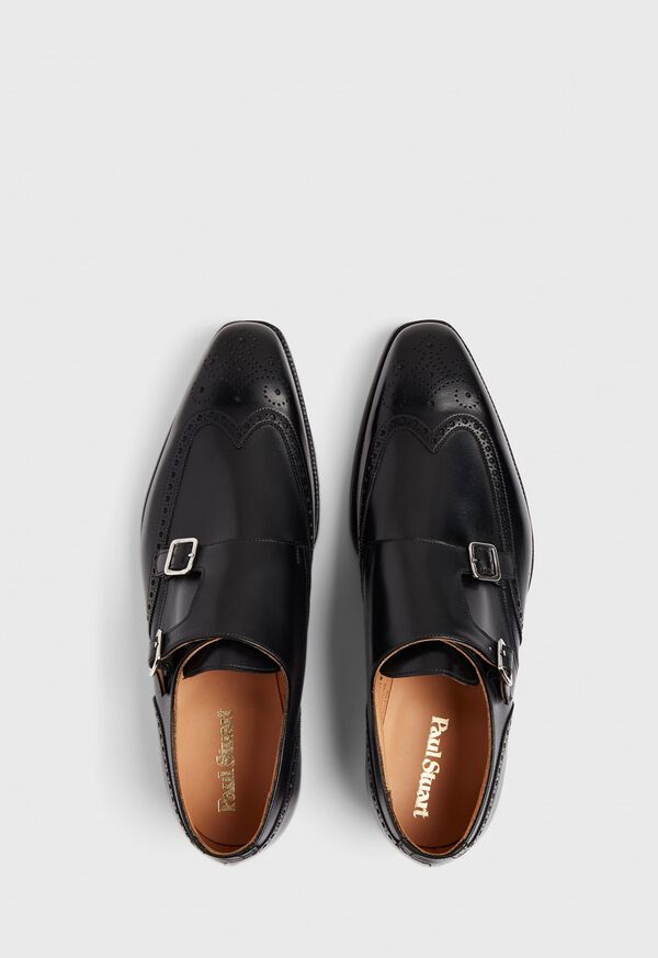 Paul Stuart Hawthorne Leather Double Monk Strap, image 2