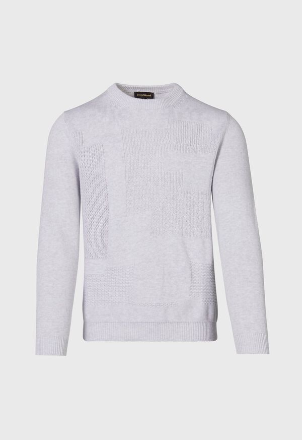 Paul Stuart Cotton Multi Stitch Crewneck Sweater, image 1