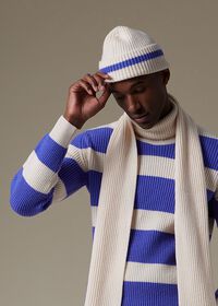 Paul Stuart Contrast Stripe Cashmere Hat, thumbnail 2