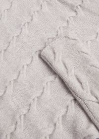 Paul Stuart Wool and Cashmere Blend Fancy Cable Funnel Neck Sweater, thumbnail 2