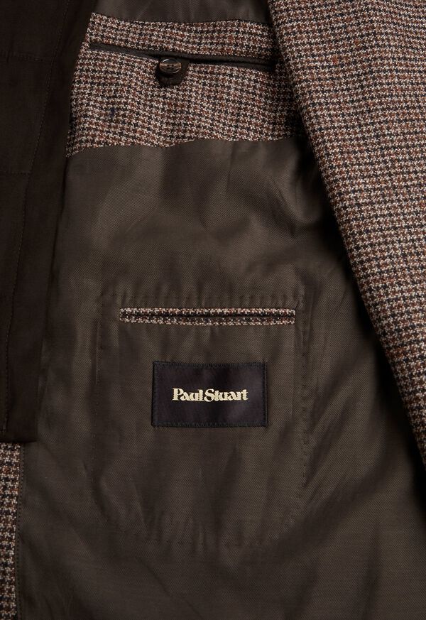 Paul Stuart Brown Plaid Jacket with Zip-Out Vest, image 4