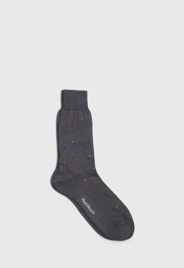 Paul Stuart Multi Color Dot Sock, image 1
