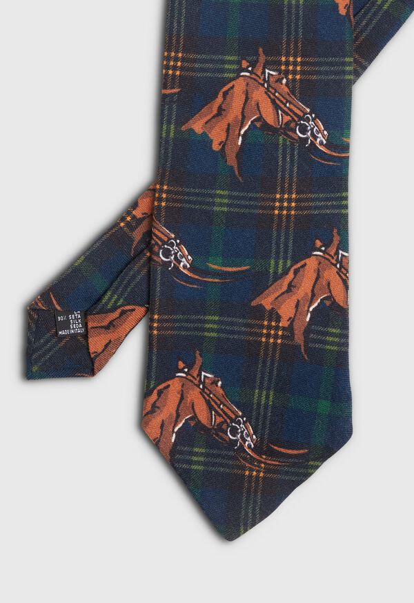 Paul Stuart Equestrian Print Tie, image 1