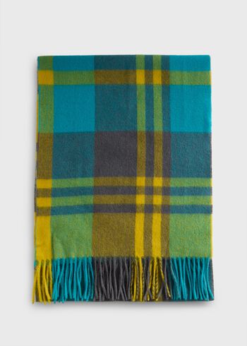 Paul Stuart Woven Cashmere Plaid Scarf