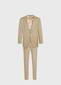 Paul Stuart Tan Twill Suit, thumbnail 1