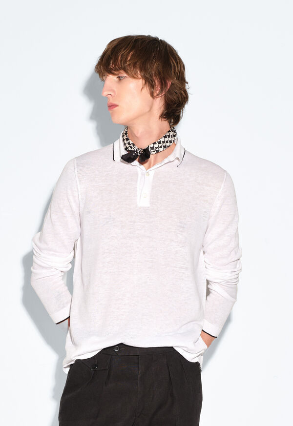 Paul Stuart Linen & Cotton Summer Polo, image 2