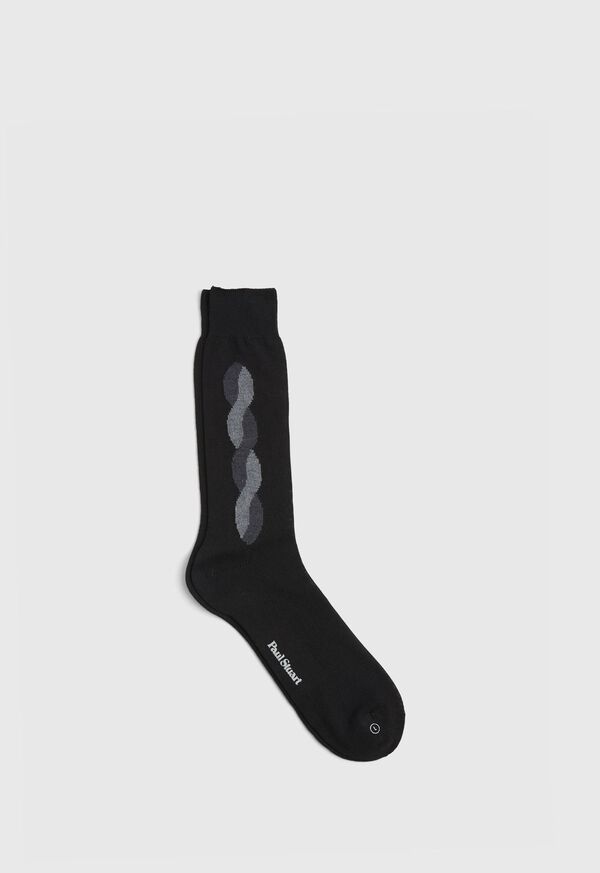 Paul Stuart Cable Detail Sock, image 1