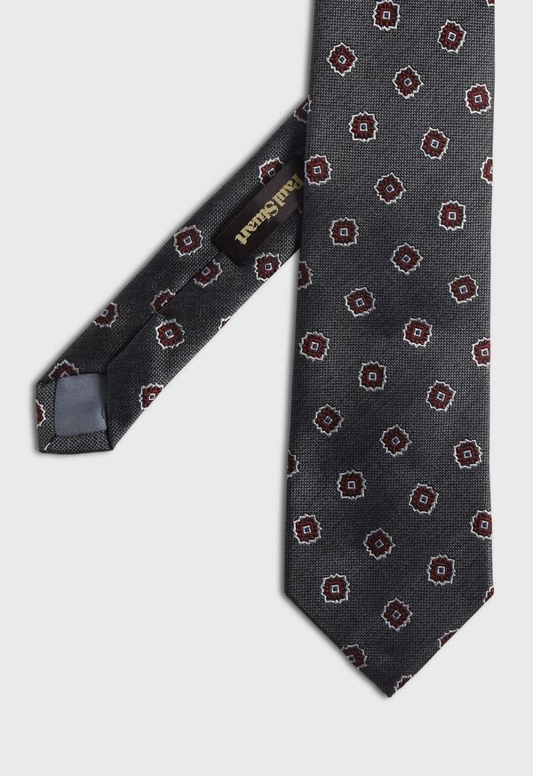 Paul Stuart Woven Silk Tossed Medallion Tie, image 1