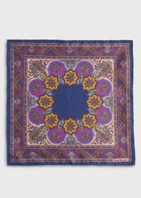 Paul Stuart Silk Twill Paisley Pocket Square, thumbnail 2