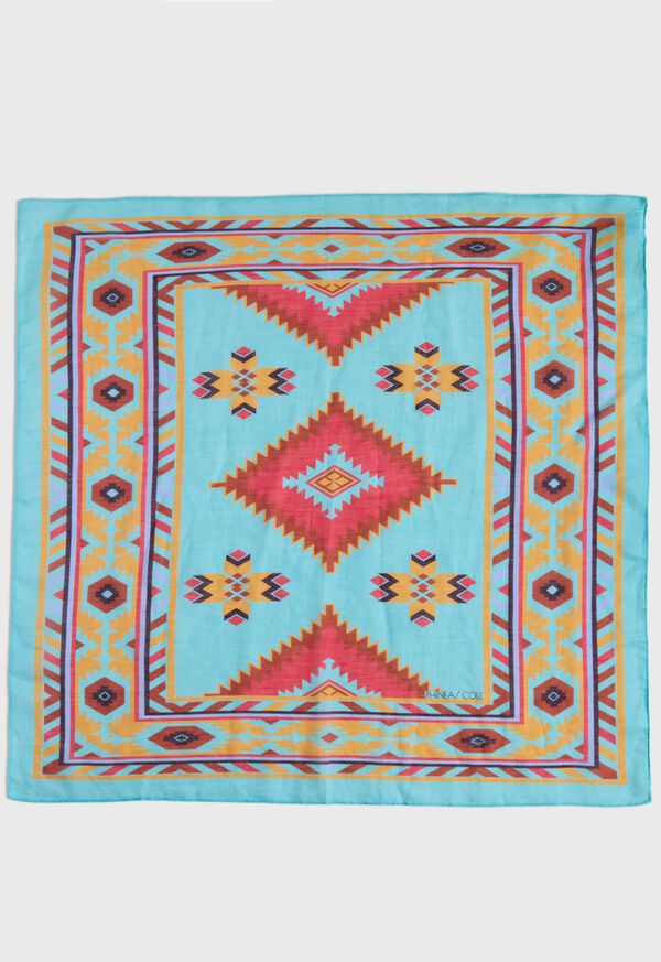 Paul Stuart Linen & Silk Print Bandana, image 2