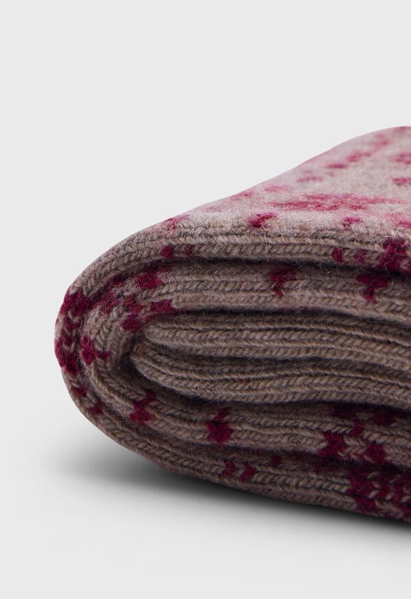 Paul Stuart <div>Wool Blend Reindeer &amp; Snowflake Sock</div>, image 2