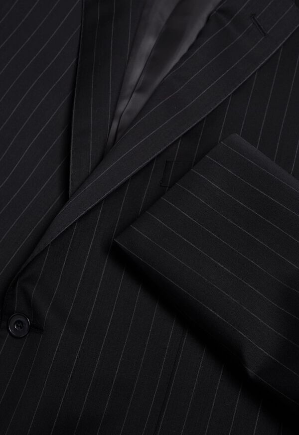 Paul Stuart Black and White Chalk Stripe Suit, image 2