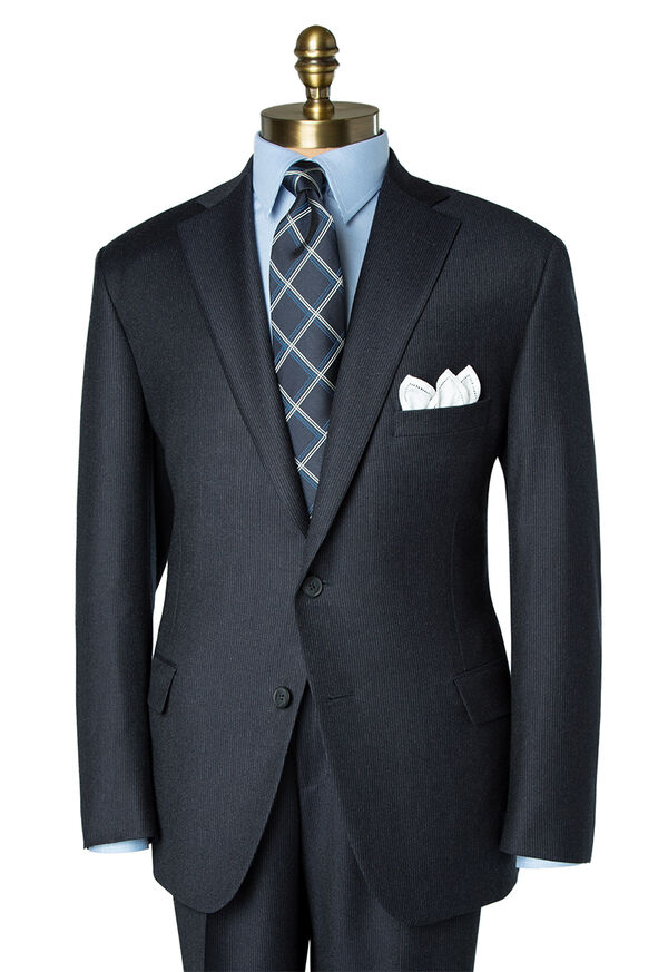 Paul Stuart Navy Pinstripe Suit, image 1