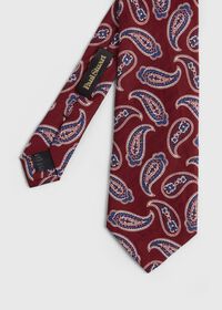 Paul Stuart Linen Blend Summer Paisley Tie, thumbnail 1