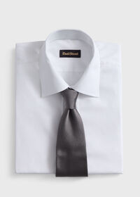 Paul Stuart Solid Mogador Silk & Cotton Tie, thumbnail 2