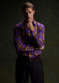 Paul Stuart Plaid Print Sport Shirt, thumbnail 5