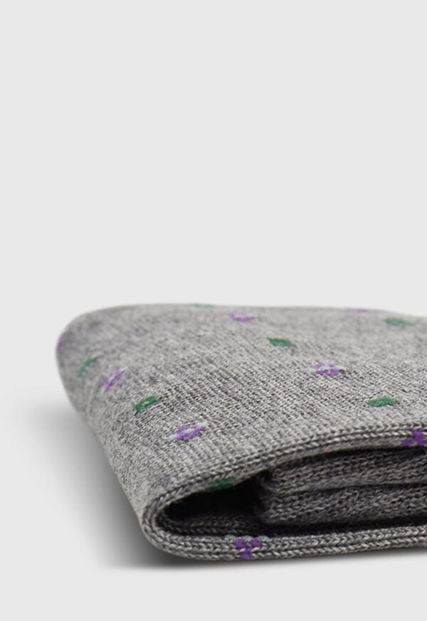 Paul Stuart Cotton Blend Neat Motif Sock, image 2