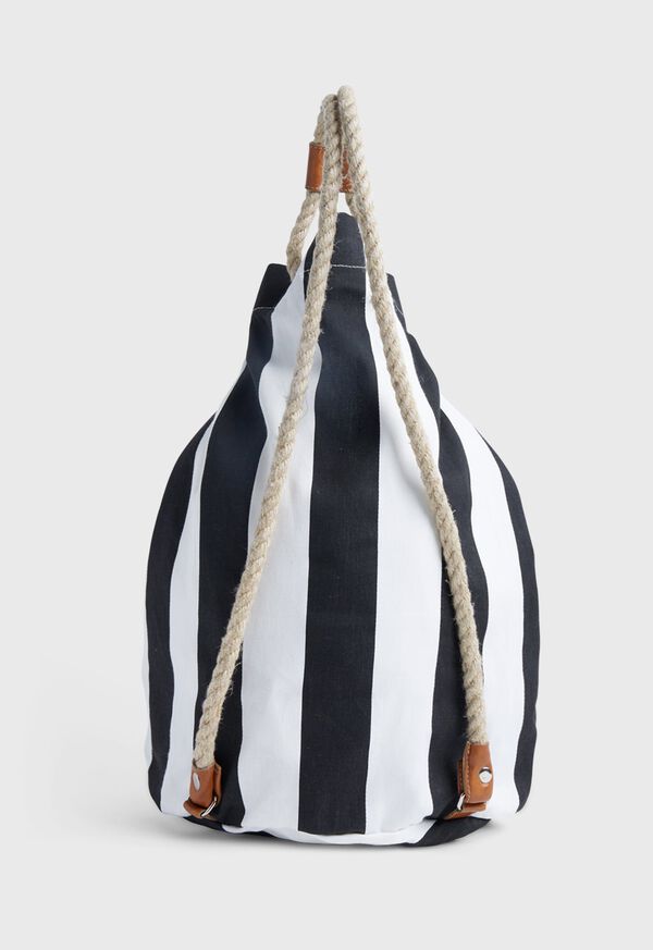 Paul Stuart Two Tone Stripe Canvas Sailor Bag, image 3