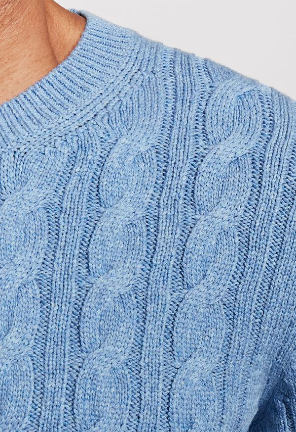 Paul Stuart Cable Knit Crewneck Sweater, image 2