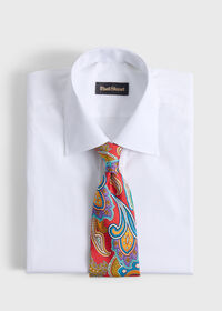 Paul Stuart Printed Silk Allover Paisley Tie, thumbnail 2
