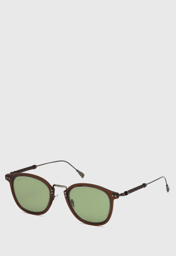 Paul Stuart Tod's Matte Brown Sunglasses, image 1